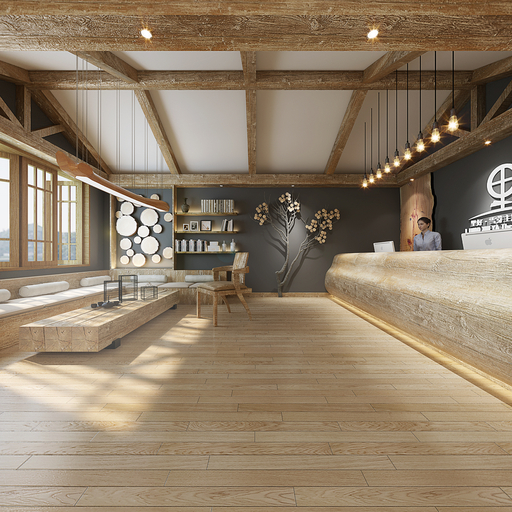 酒店设计 & 民宿设计 民宿客栈 设计氛围 轻奢主义 朴素自然 场景模型